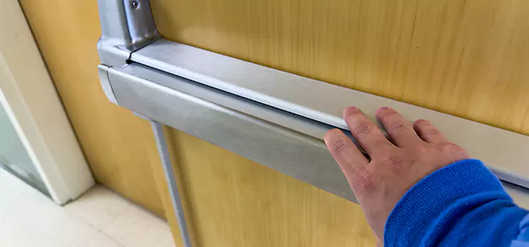 Installing a Push Bar on a Door Summerville